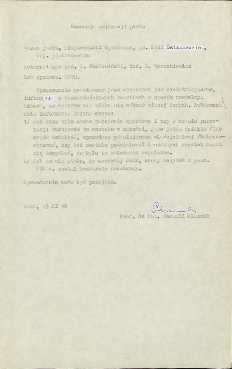 EP - Ewidencja parkowa, skan nr 4