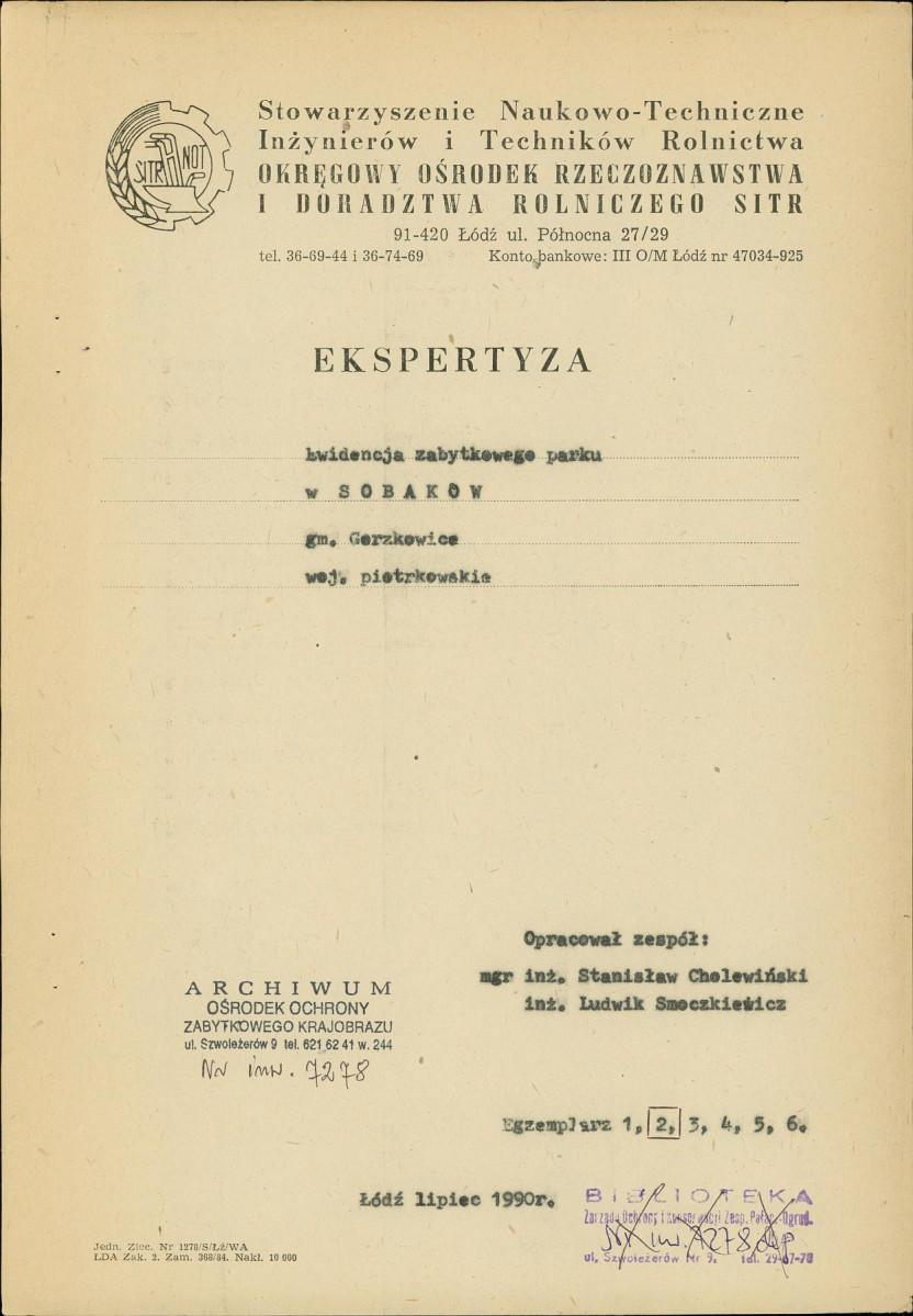 EP - Ewidencja parkowa, skan nr 6