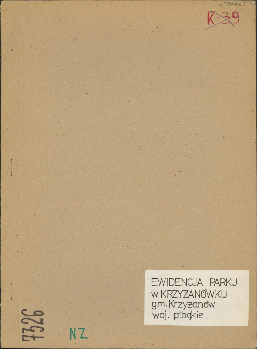 Ewidencja parkowa, skan nr 1