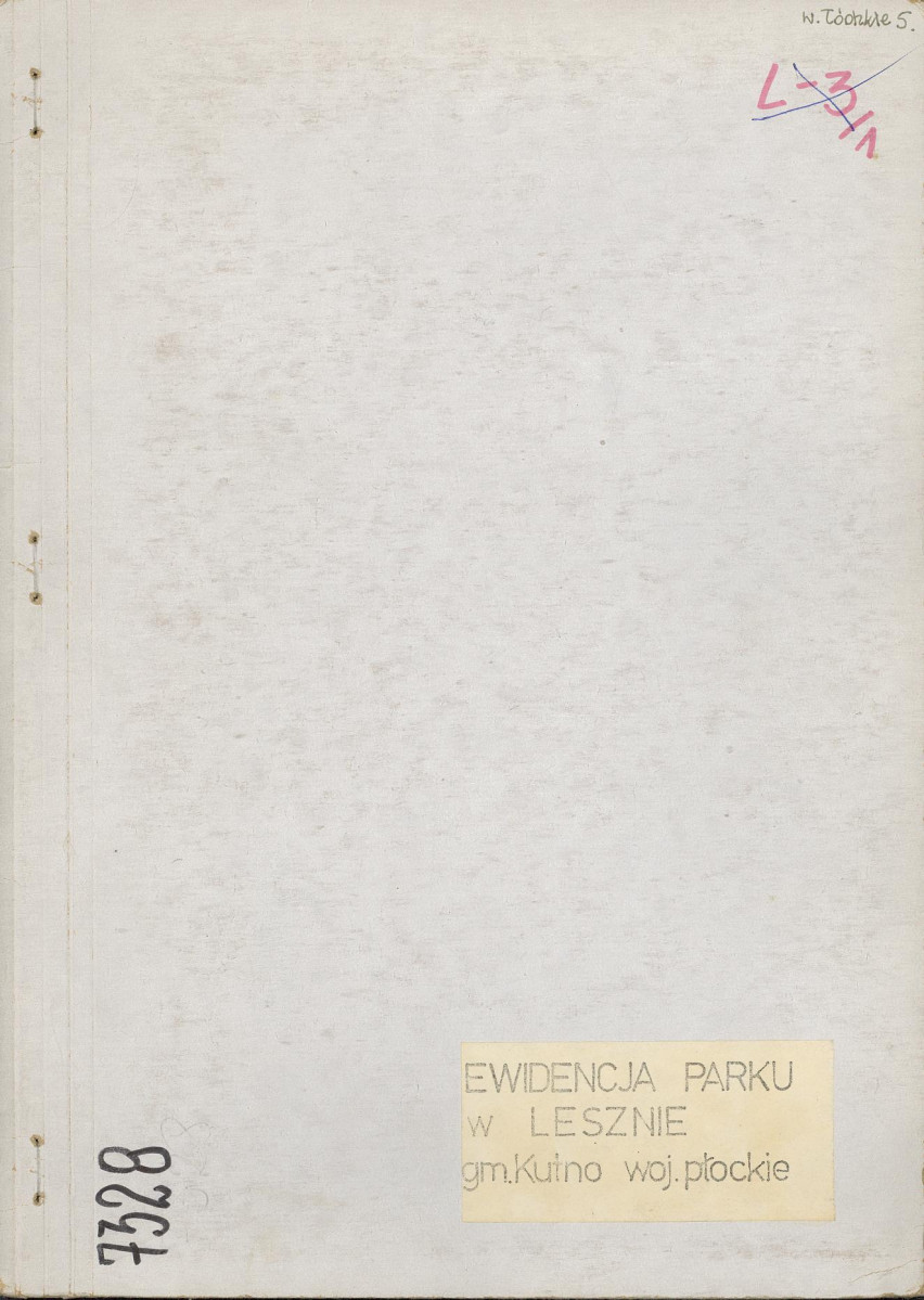EP - Ewidencja parkowa, skan nr 1