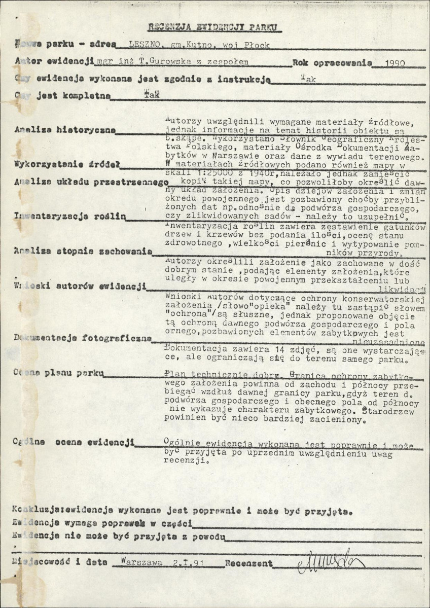 EP - Ewidencja parkowa, skan nr 4