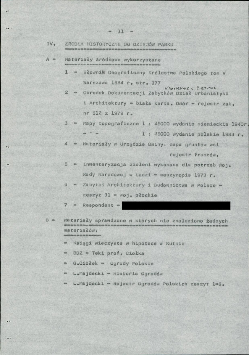 EP - Ewidencja parkowa, skan nr 20