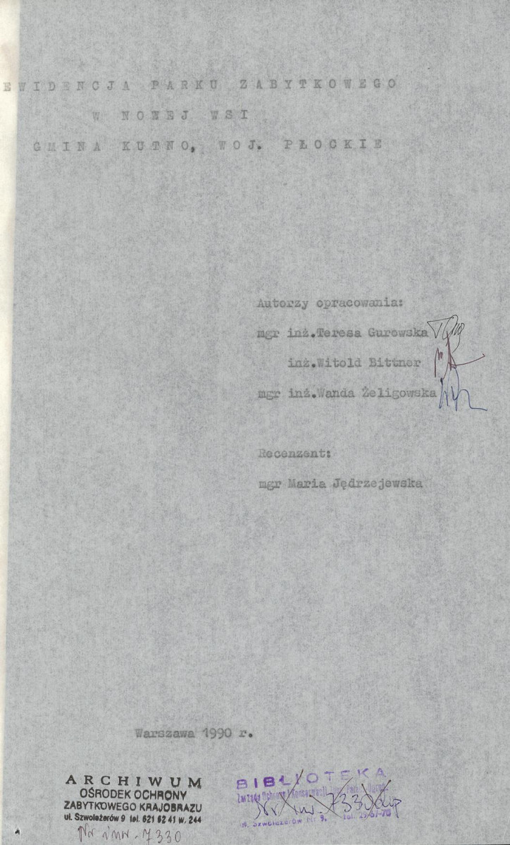 EP - Ewidencja parkowa, skan nr 5