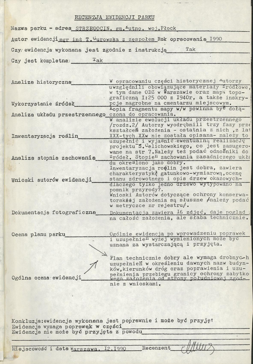 EP - Ewidencja parkowa, skan nr 4