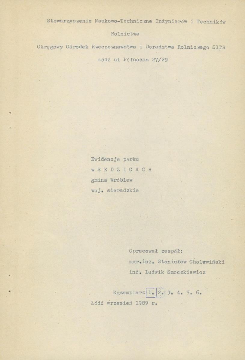 EP - Ewidencja parkowa, skan nr 6