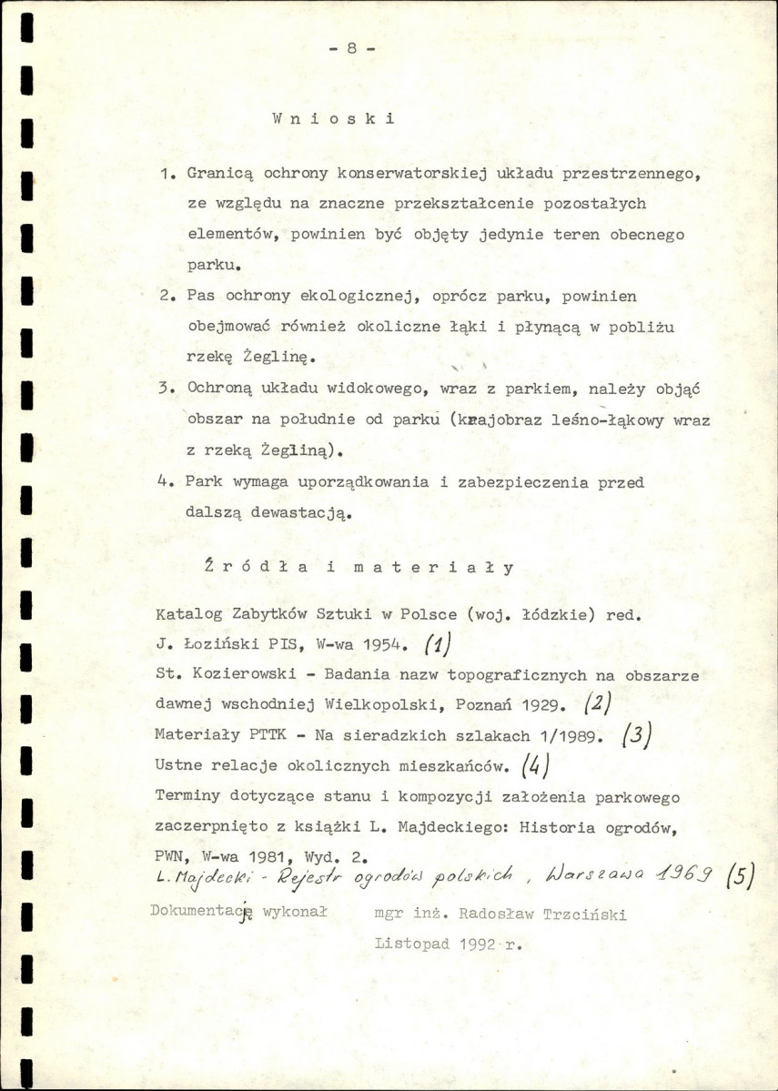 Ewidencja parkowa, skan nr 13