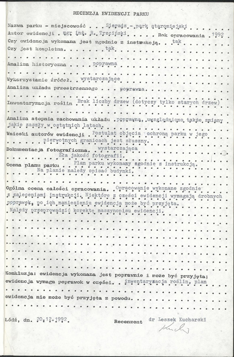 Ewidencja parkowa, skan nr 29
