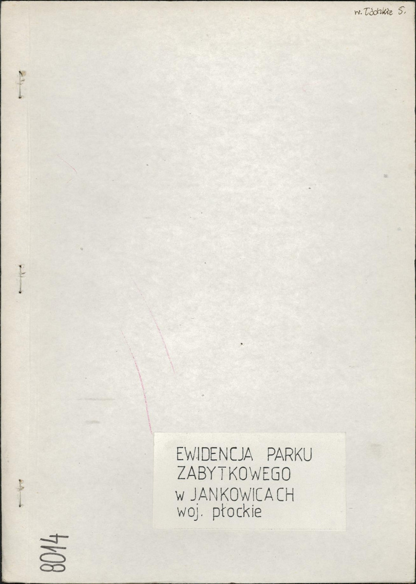EP - Ewidencja parkowa, skan nr 1