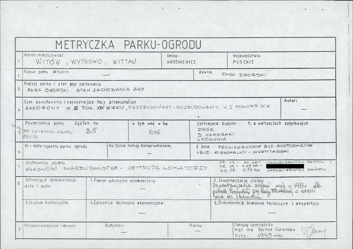 EP - Ewidencja parkowa, skan nr 7