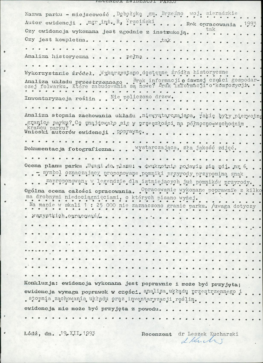 Ewidencja parkowa, skan nr 6