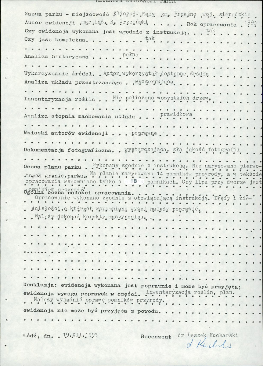 Ewidencja parkowa, skan nr 6