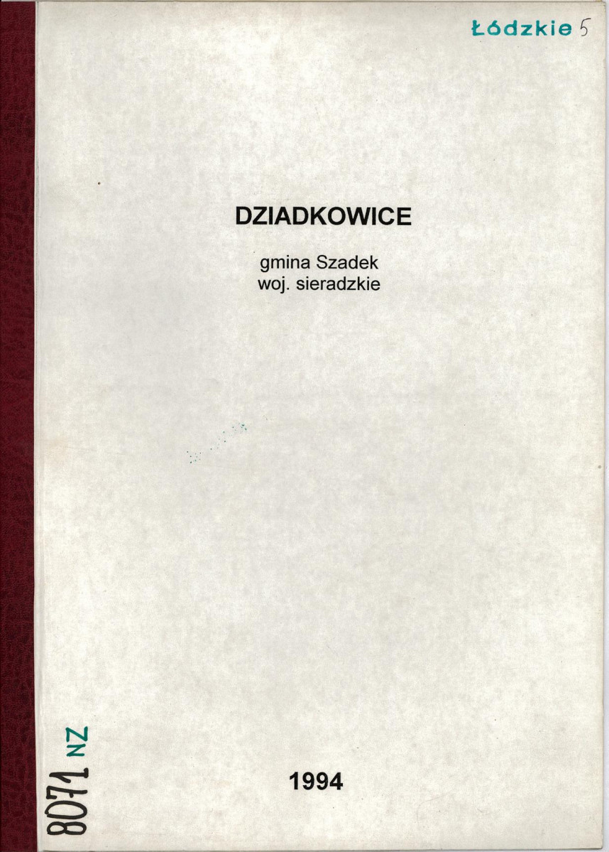 EP - Ewidencja parkowa, skan nr 1