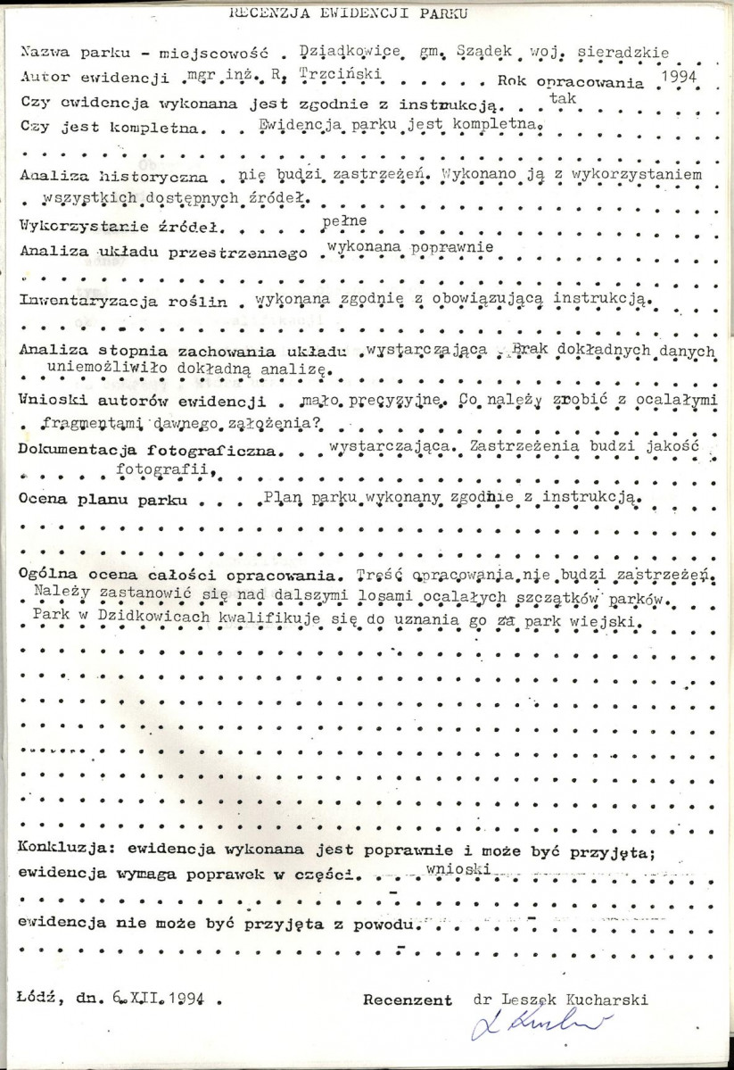 EP - Ewidencja parkowa, skan nr 4