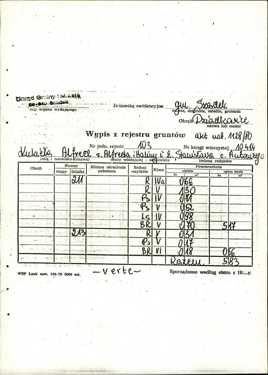 EP - Ewidencja parkowa, skan nr 28