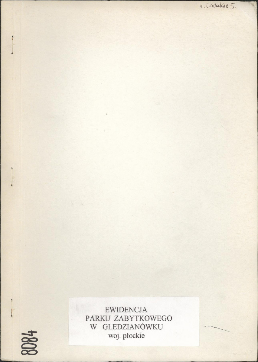 EP - Ewidencja parkowa, skan nr 1