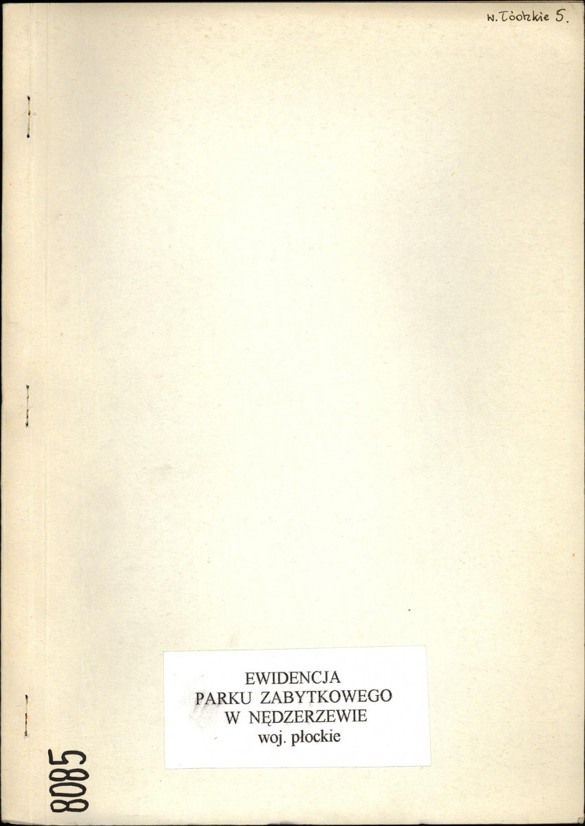 EP - Ewidencja parkowa, skan nr 1