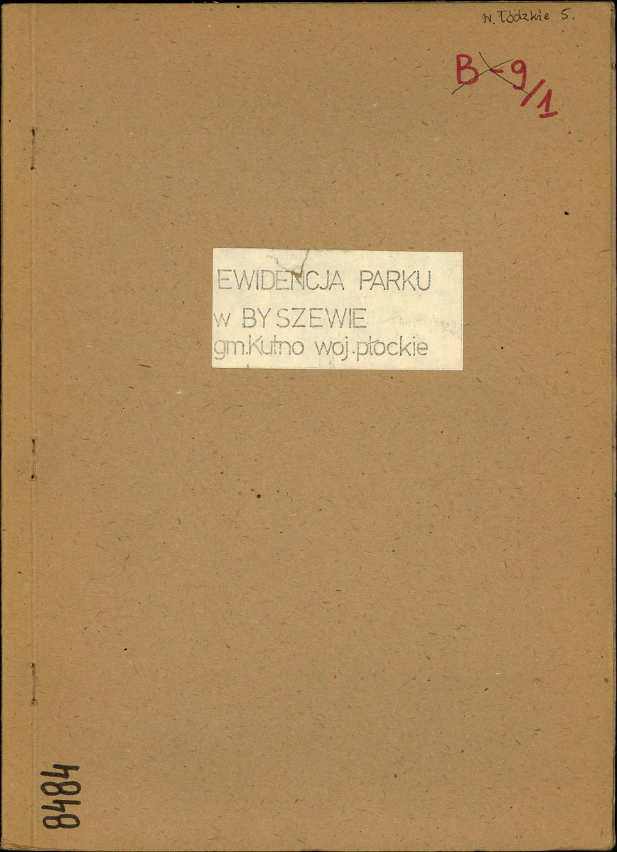 EP - Ewidencja parkowa, skan nr 1