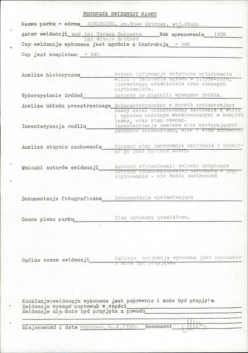 EP - Ewidencja parkowa, skan nr 8