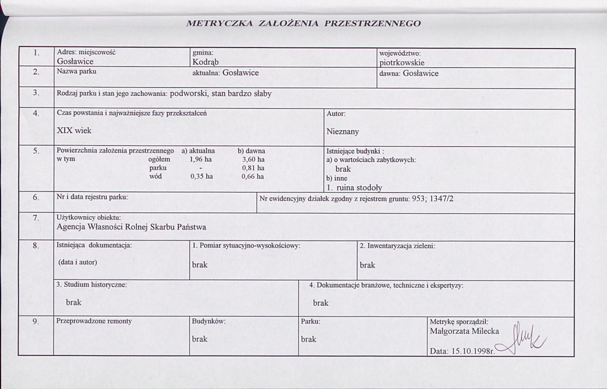 EP - Ewidencja parkowa, skan nr 5