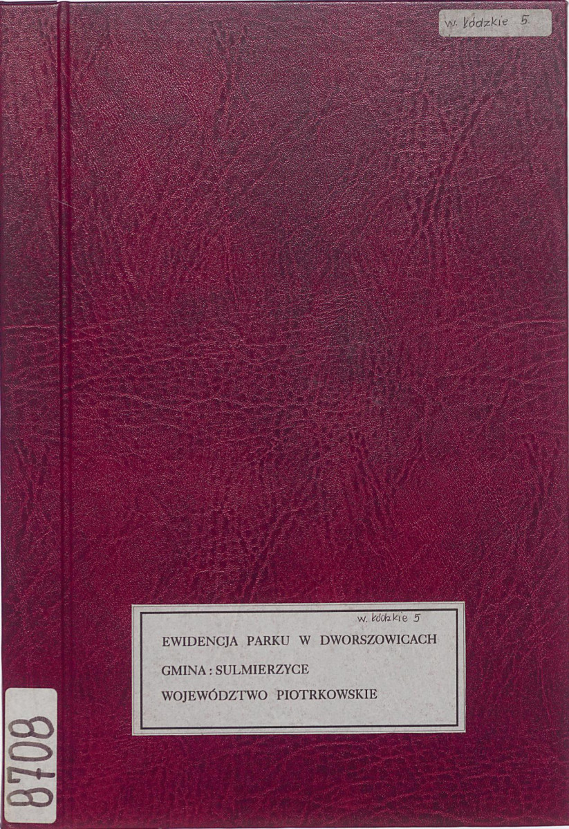 EP - Ewidencja parkowa, skan nr 1