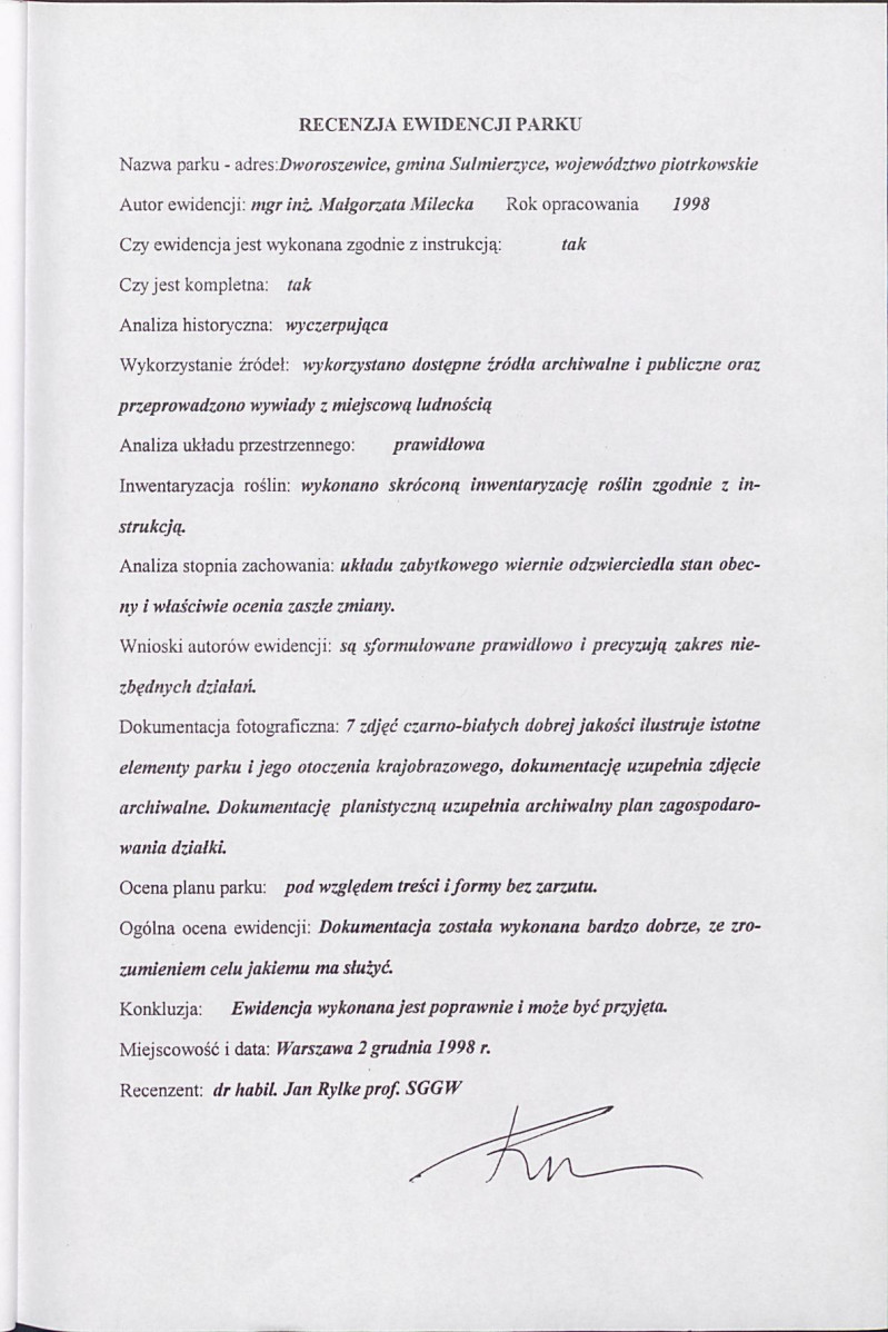 EP - Ewidencja parkowa, skan nr 27