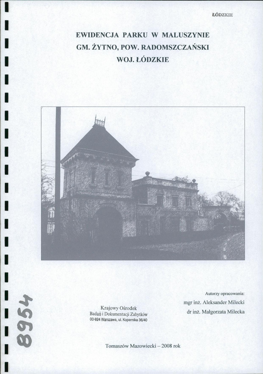 EP - Ewidencja parkowa, skan nr 1