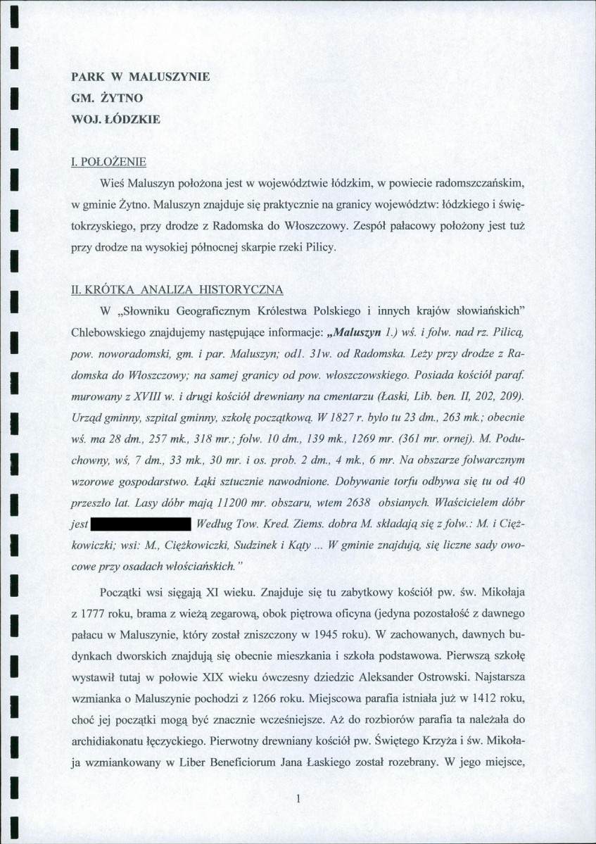 EP - Ewidencja parkowa, skan nr 3