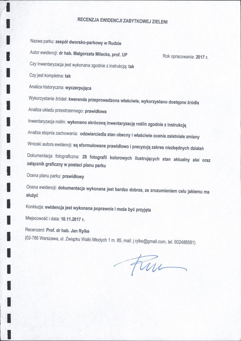 Ewidencja parkowa, skan nr 29