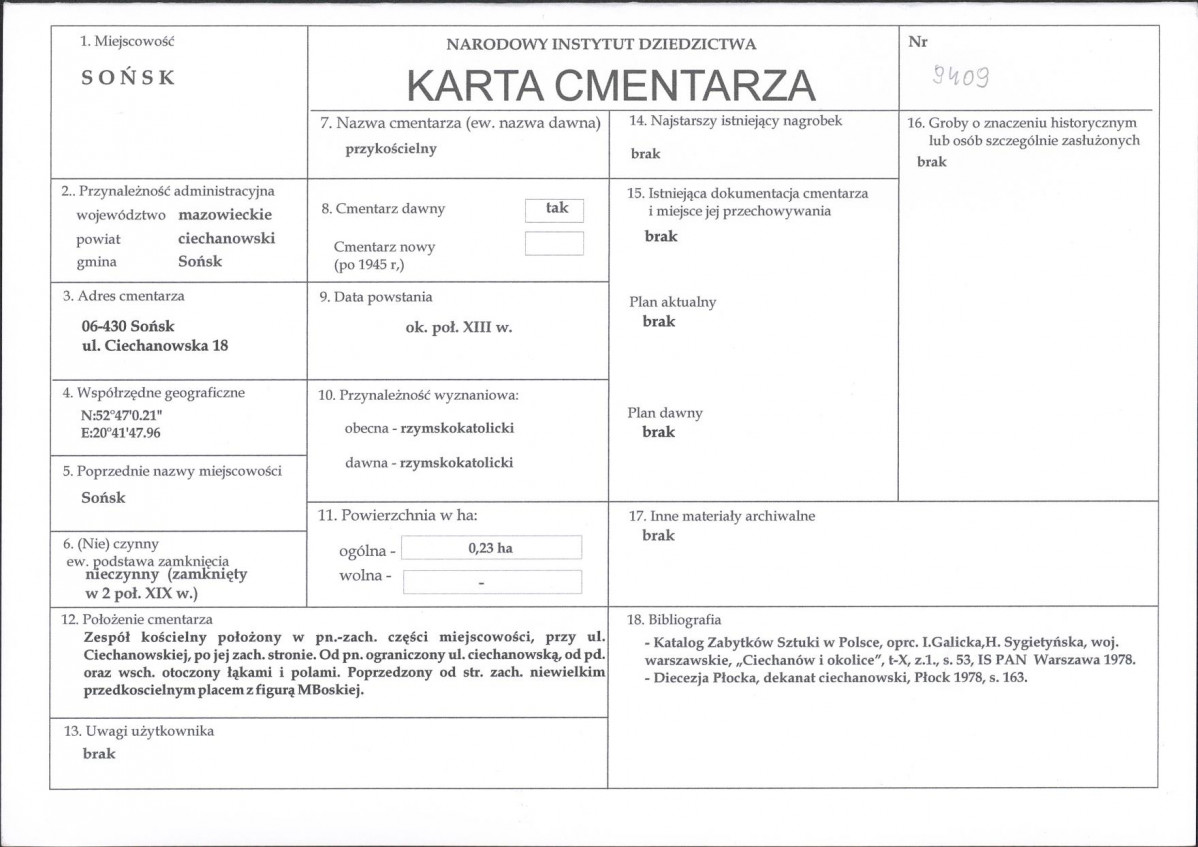 Karta cmentarza, skan nr 1
