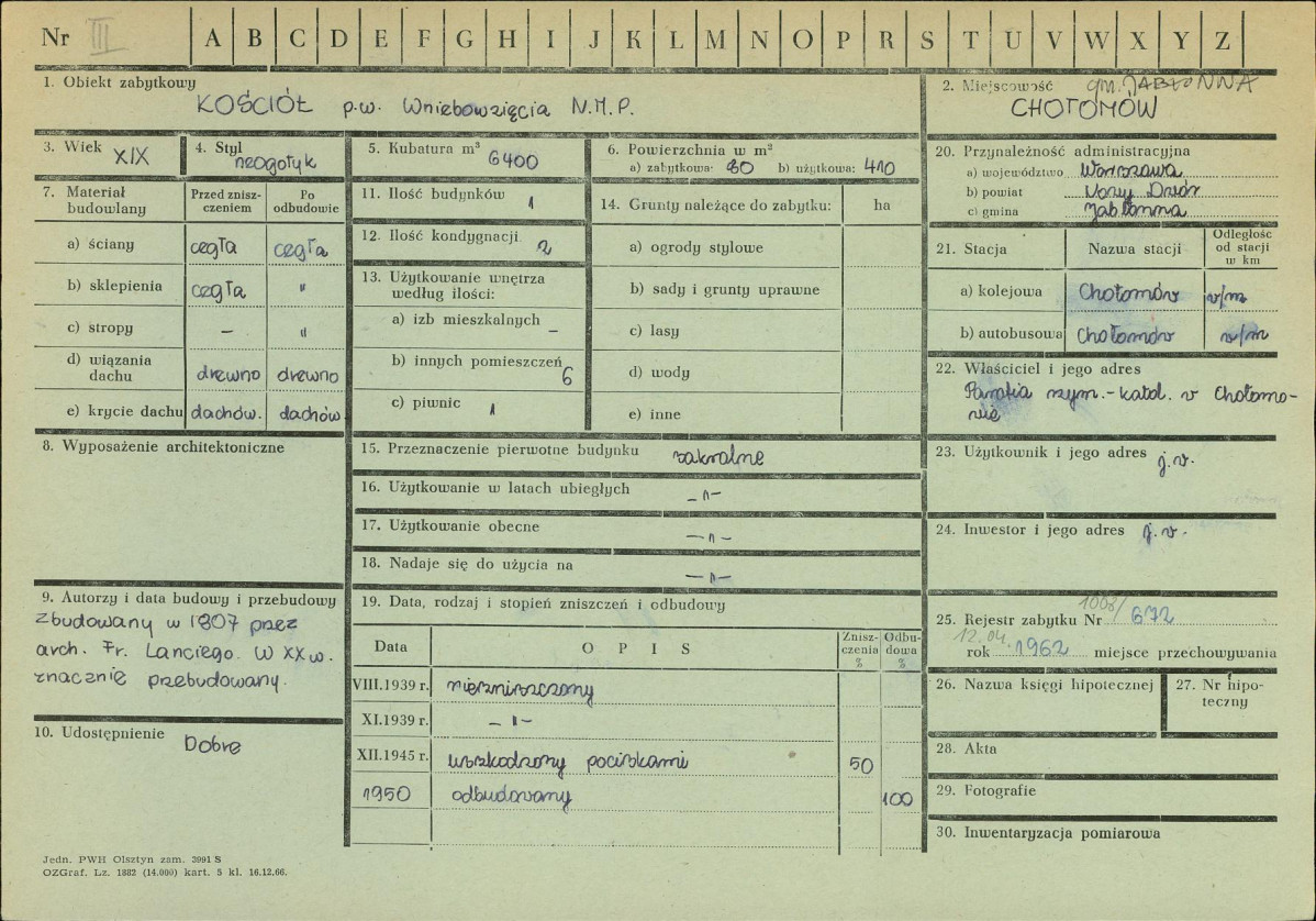 KZ - Karta zielona, skan nr 1
