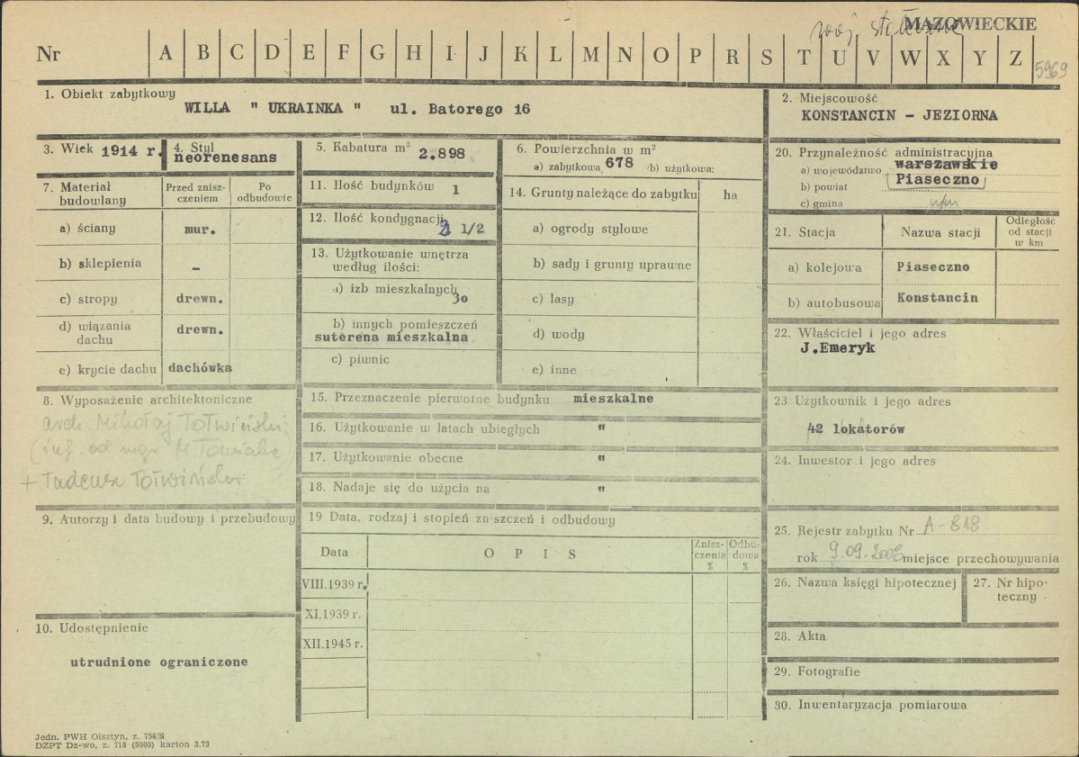 Karta zielona, skan nr 1