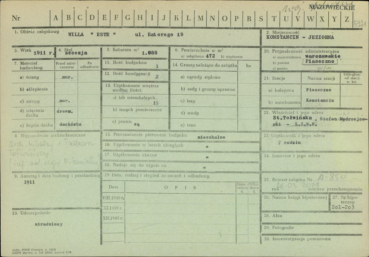 Karta zielona, skan nr 1