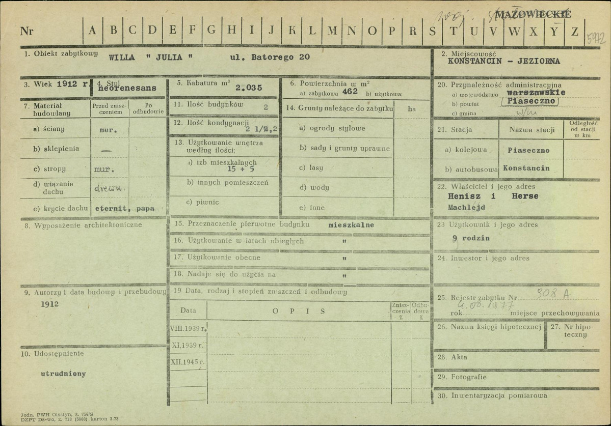 Karta zielona, skan nr 1