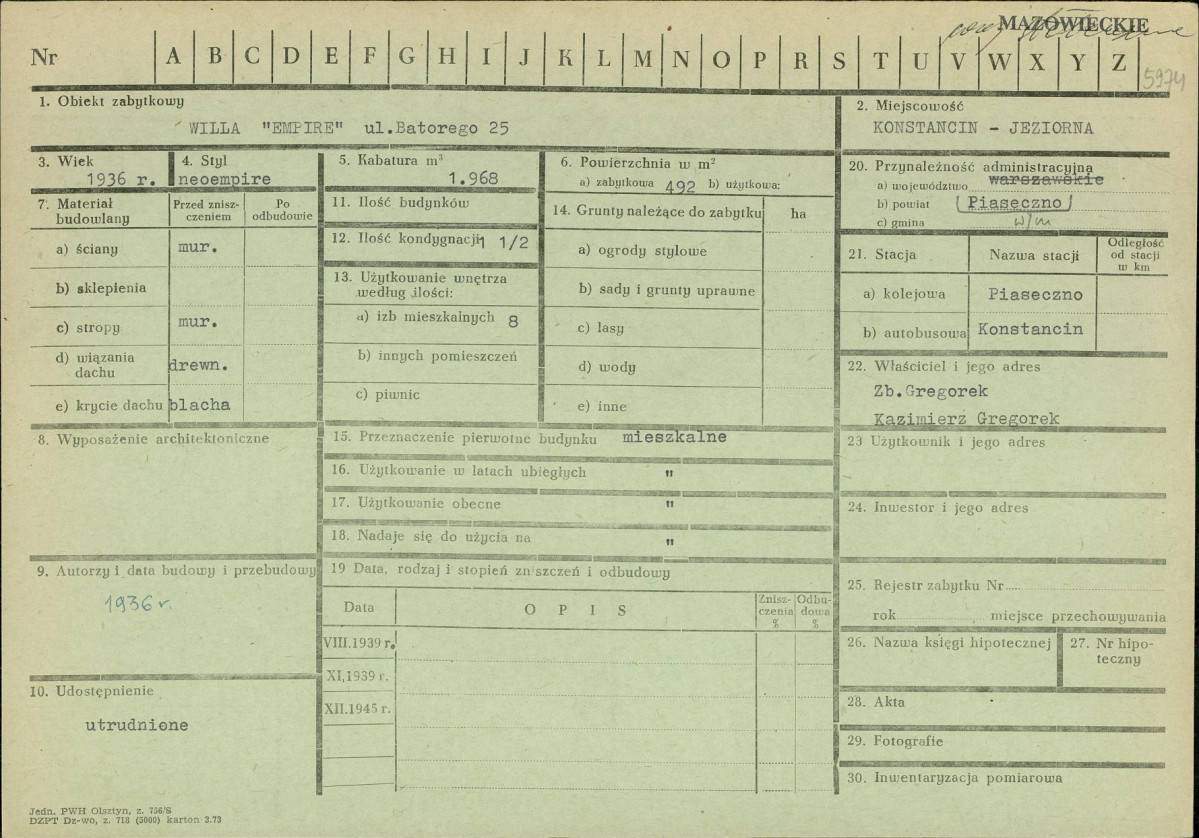 Karta zielona, skan nr 1