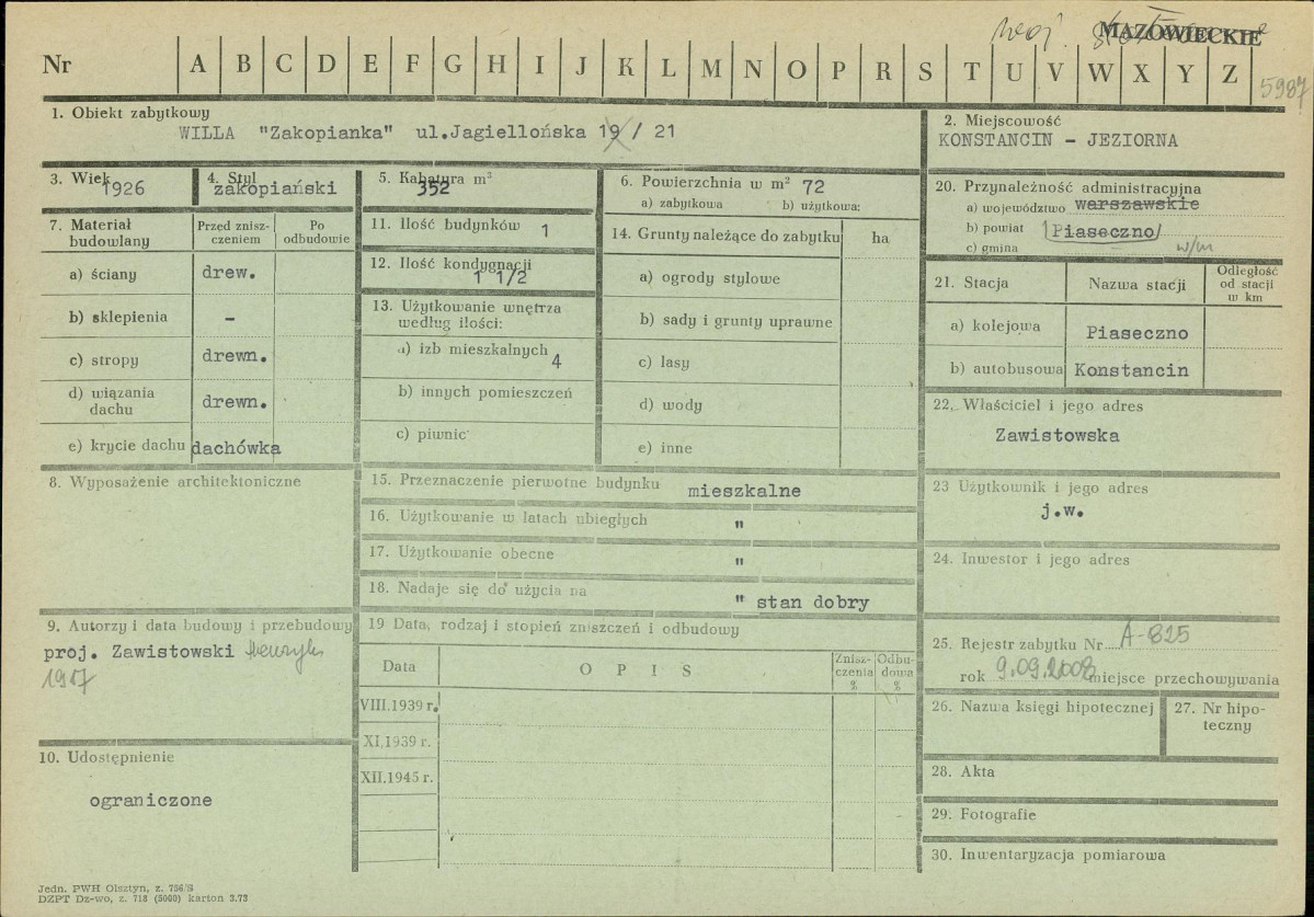 Karta zielona, skan nr 1