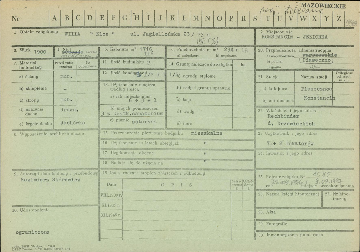 Karta zielona, skan nr 1