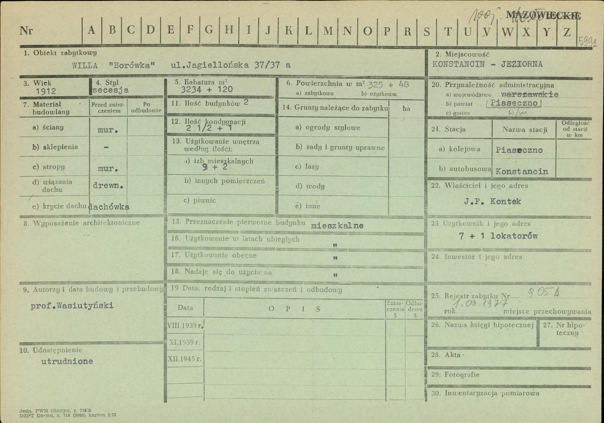 Karta zielona, skan nr 1
