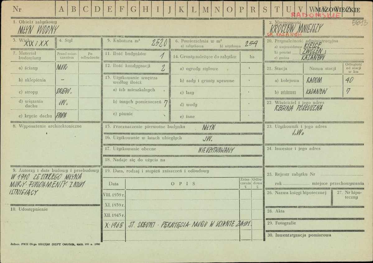 Karta zielona, skan nr 1