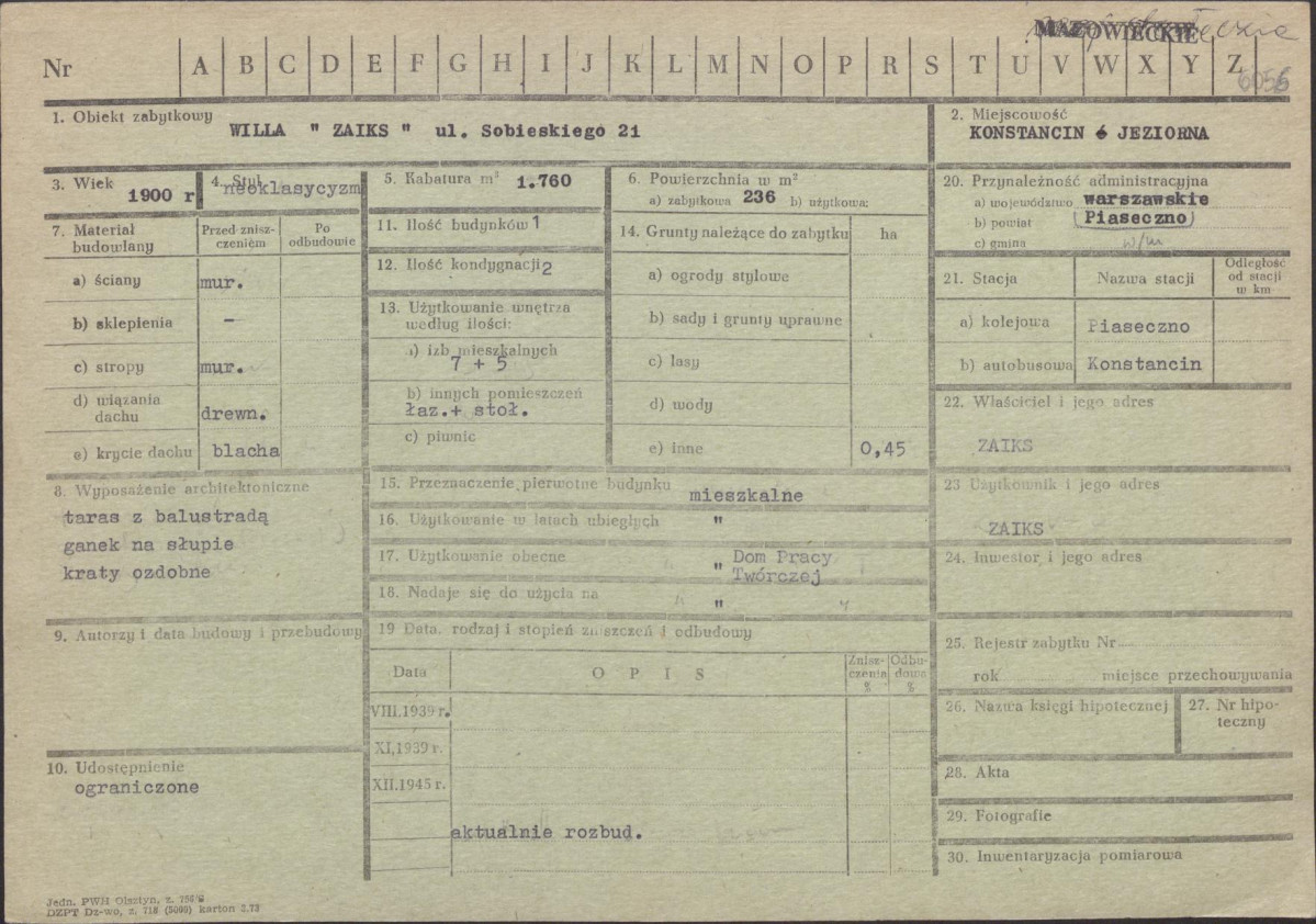 Karta zielona, skan nr 1