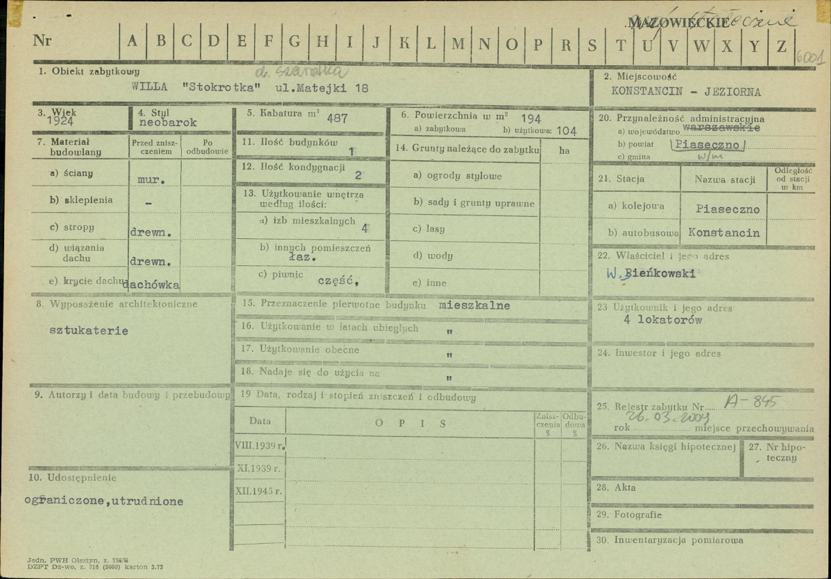 Karta zielona, skan nr 1