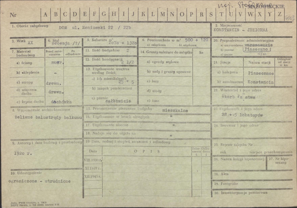 Karta zielona, skan nr 1