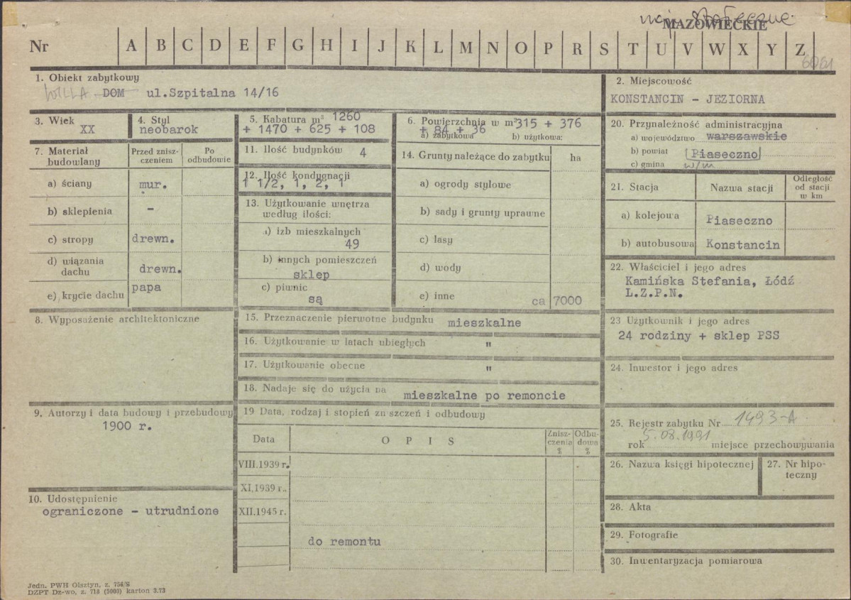 Karta zielona, skan nr 1