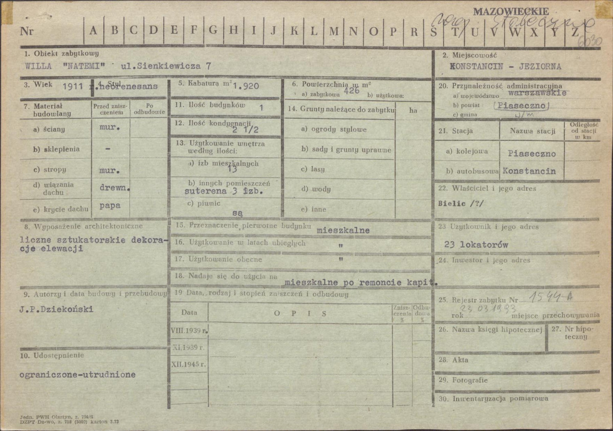 Karta zielona, skan nr 1