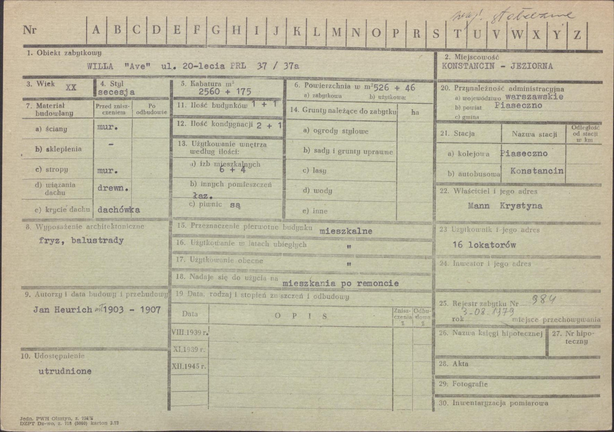 Karta zielona, skan nr 1
