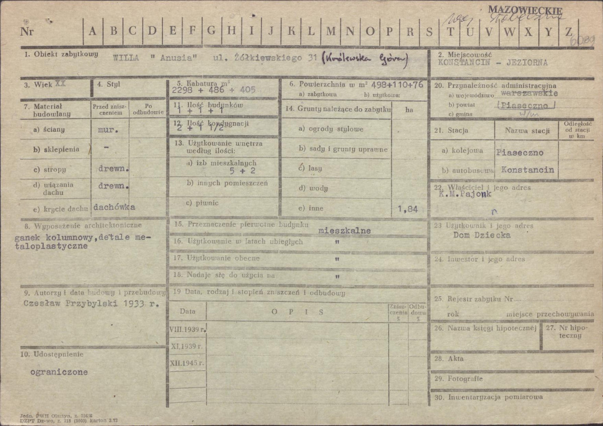 Karta zielona, skan nr 1