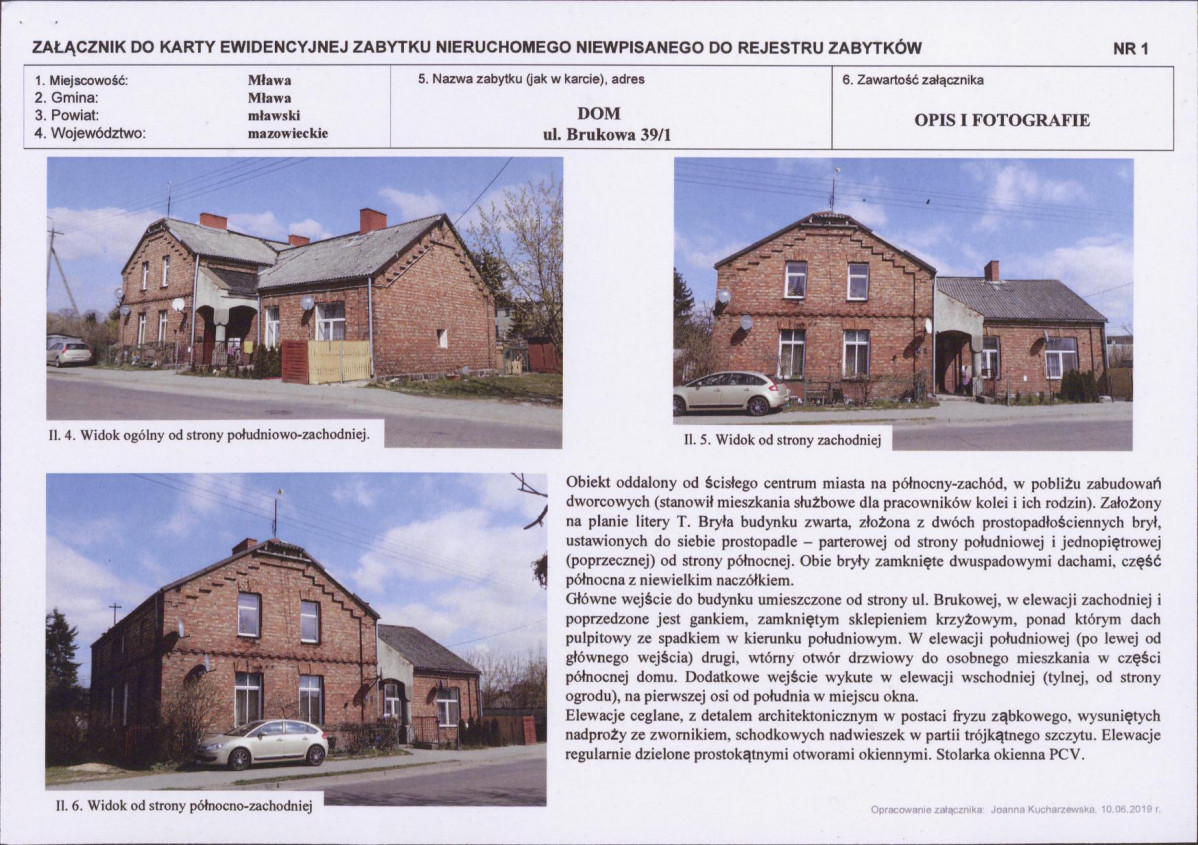 KEZN - Karta obiektu niewpisanego do rejestru, skan nr 3