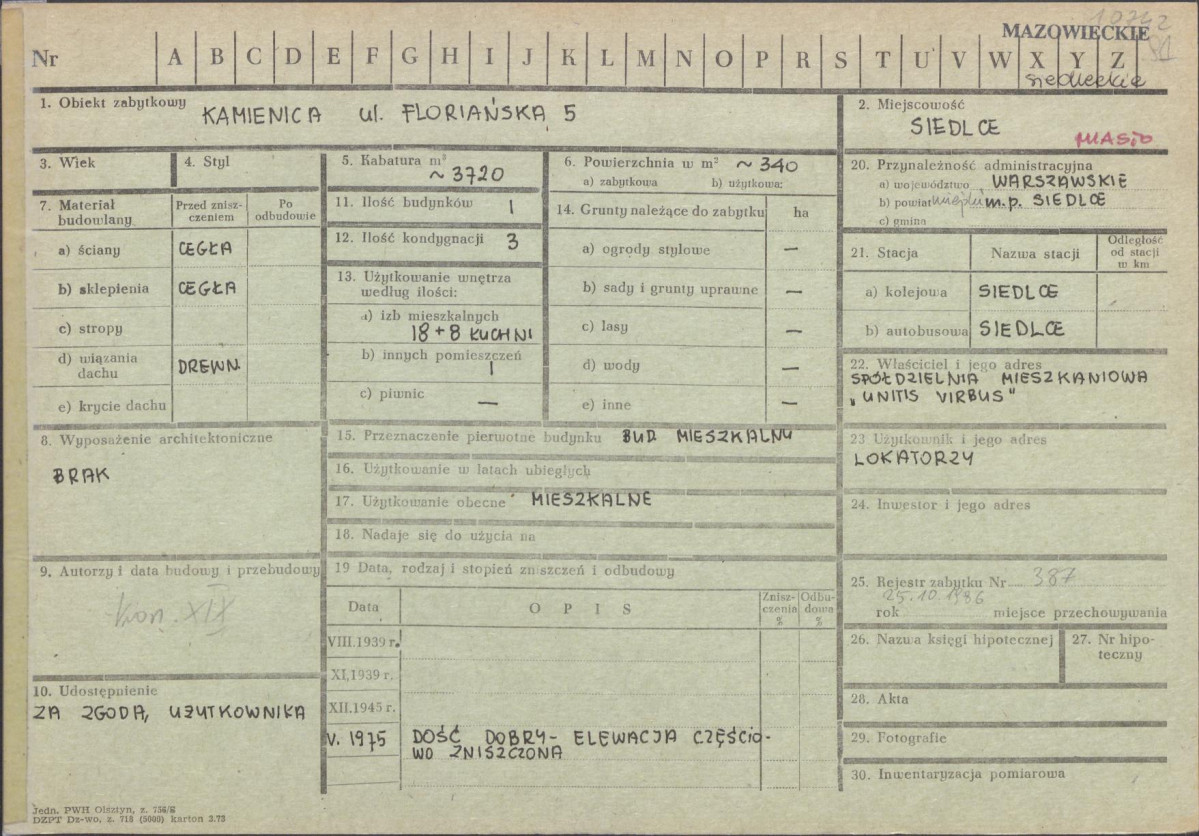 KZ - Karta zielona, skan nr 1