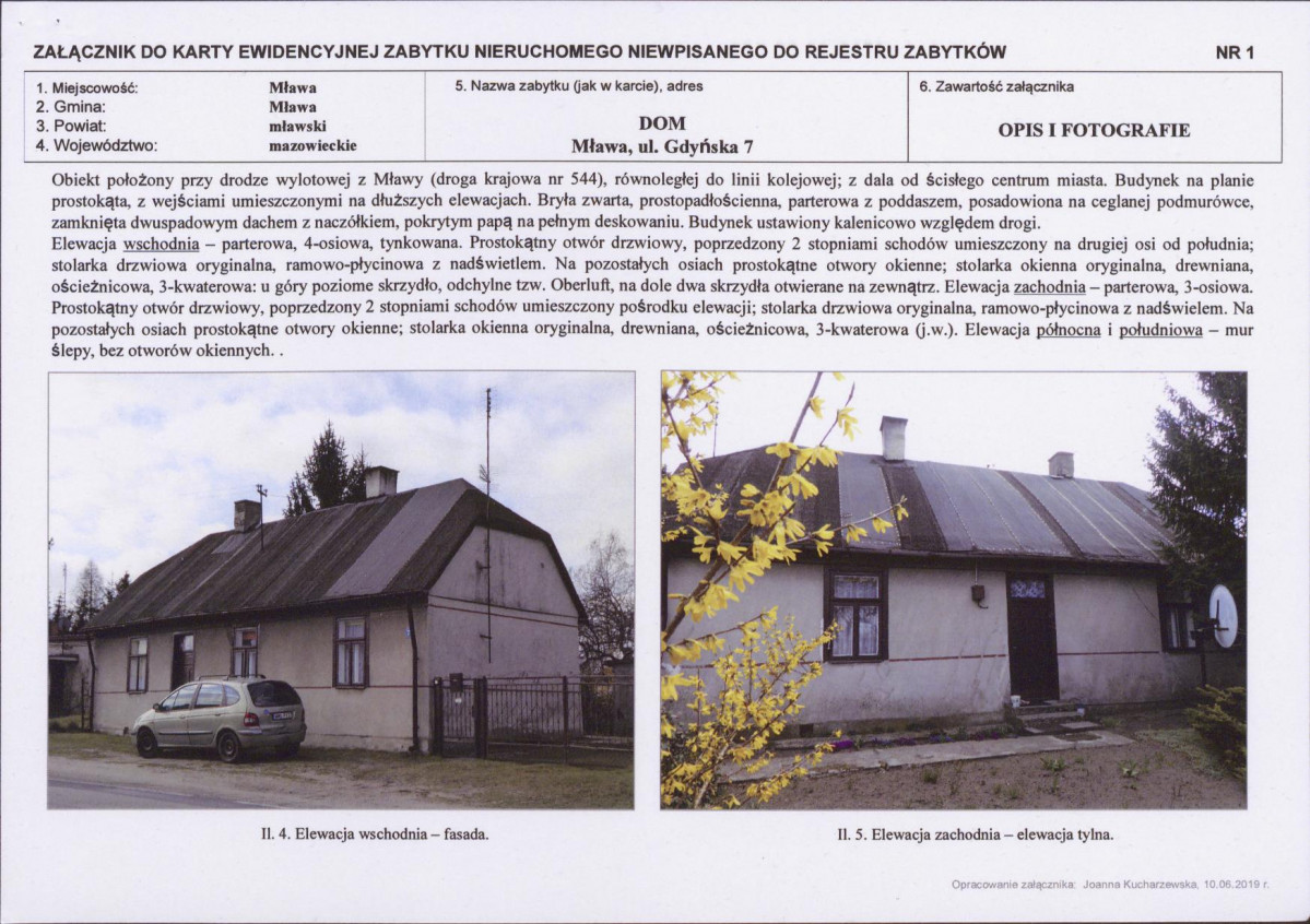 Karta obiektu niewpisanego do rejestru, skan nr 3
