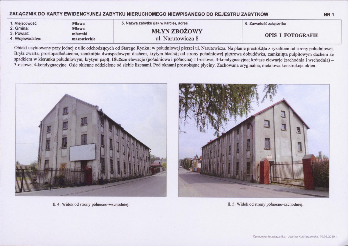 KEZN - Karta obiektu niewpisanego do rejestru, skan nr 3