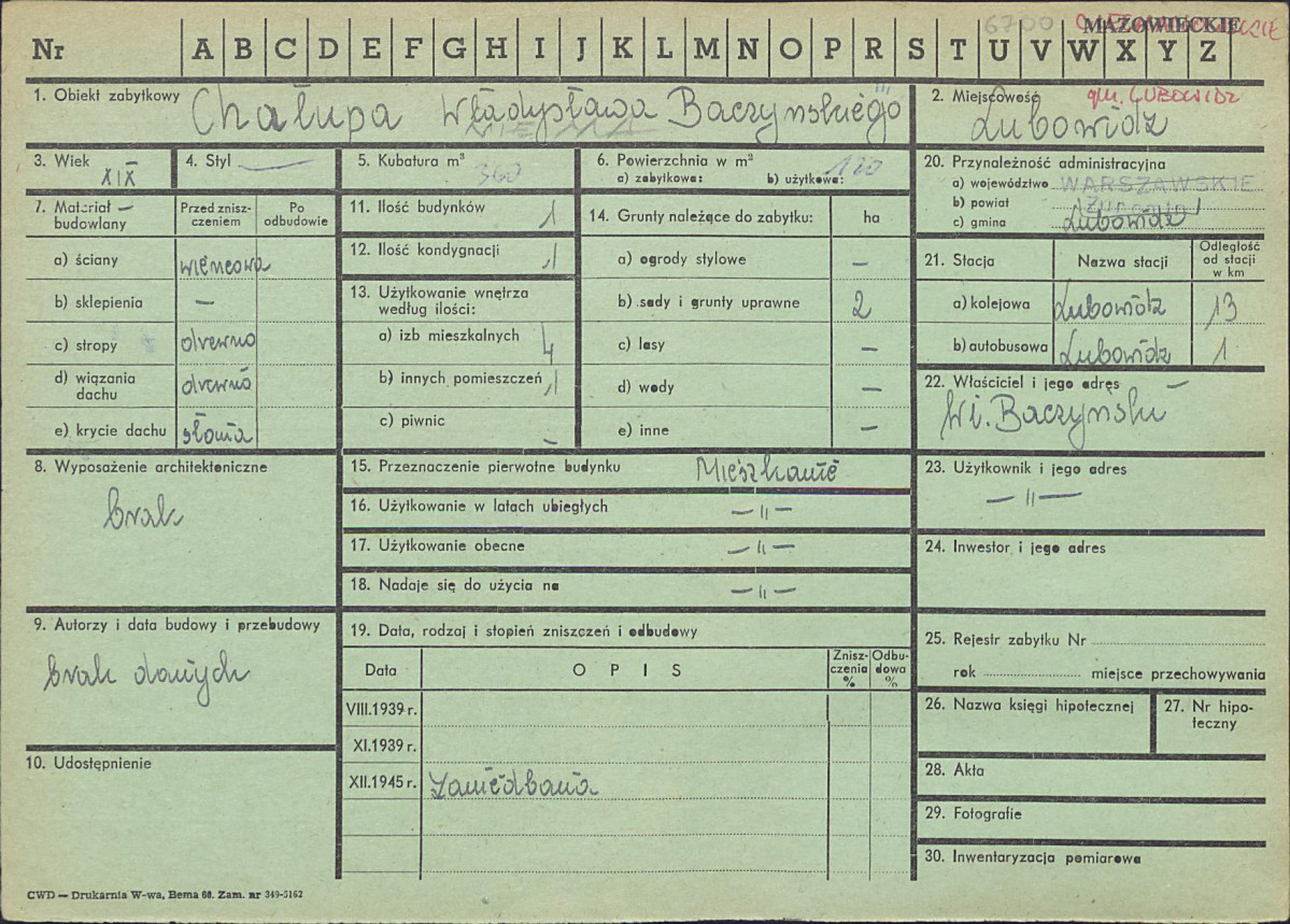 Karta zielona, skan nr 1